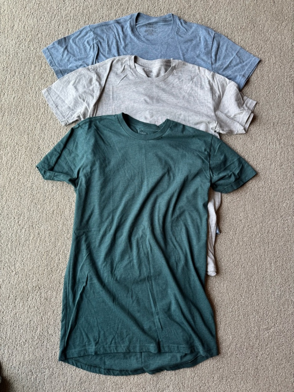 3 True Classic Crew Neck T-Shirts